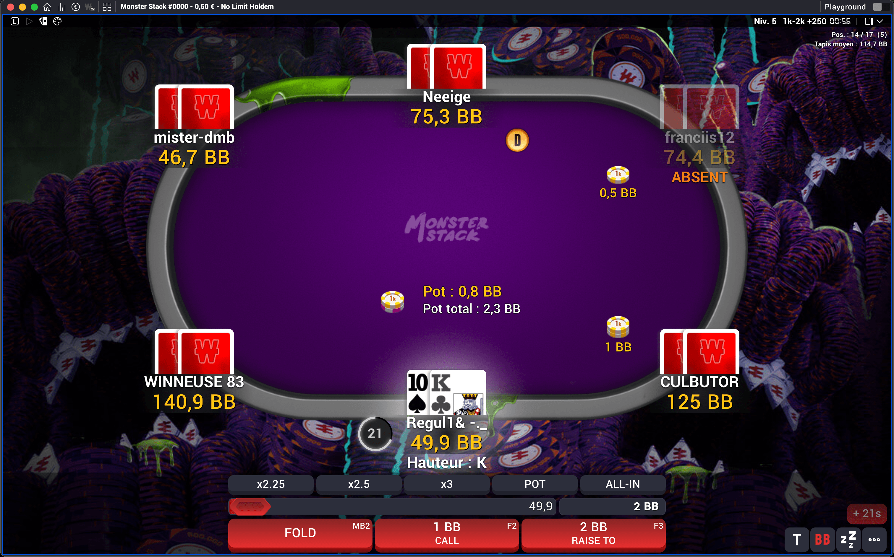 Poker table demo