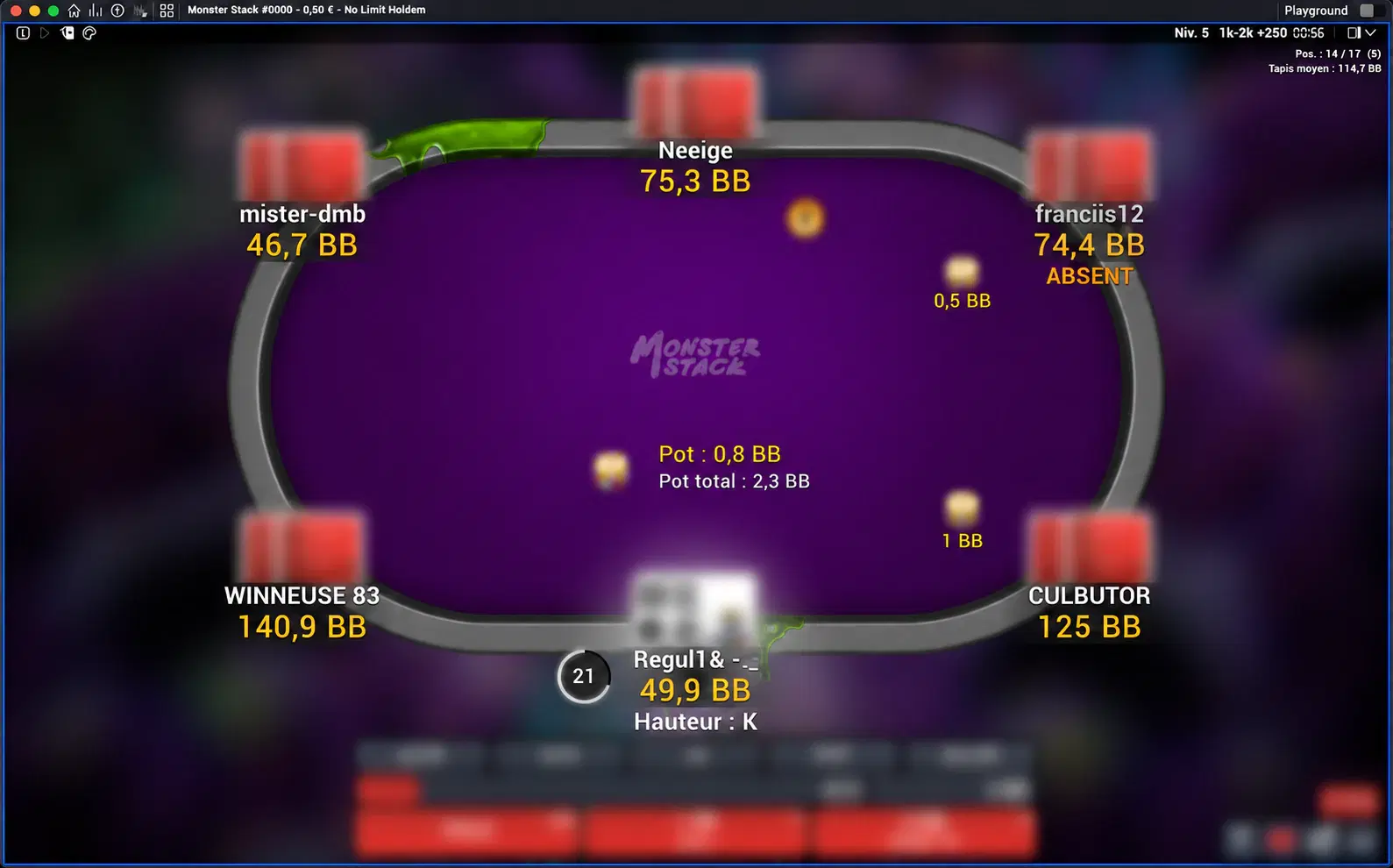 Poker table demo